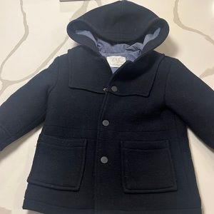 Zara | size 3-4 year navy blue boys coat